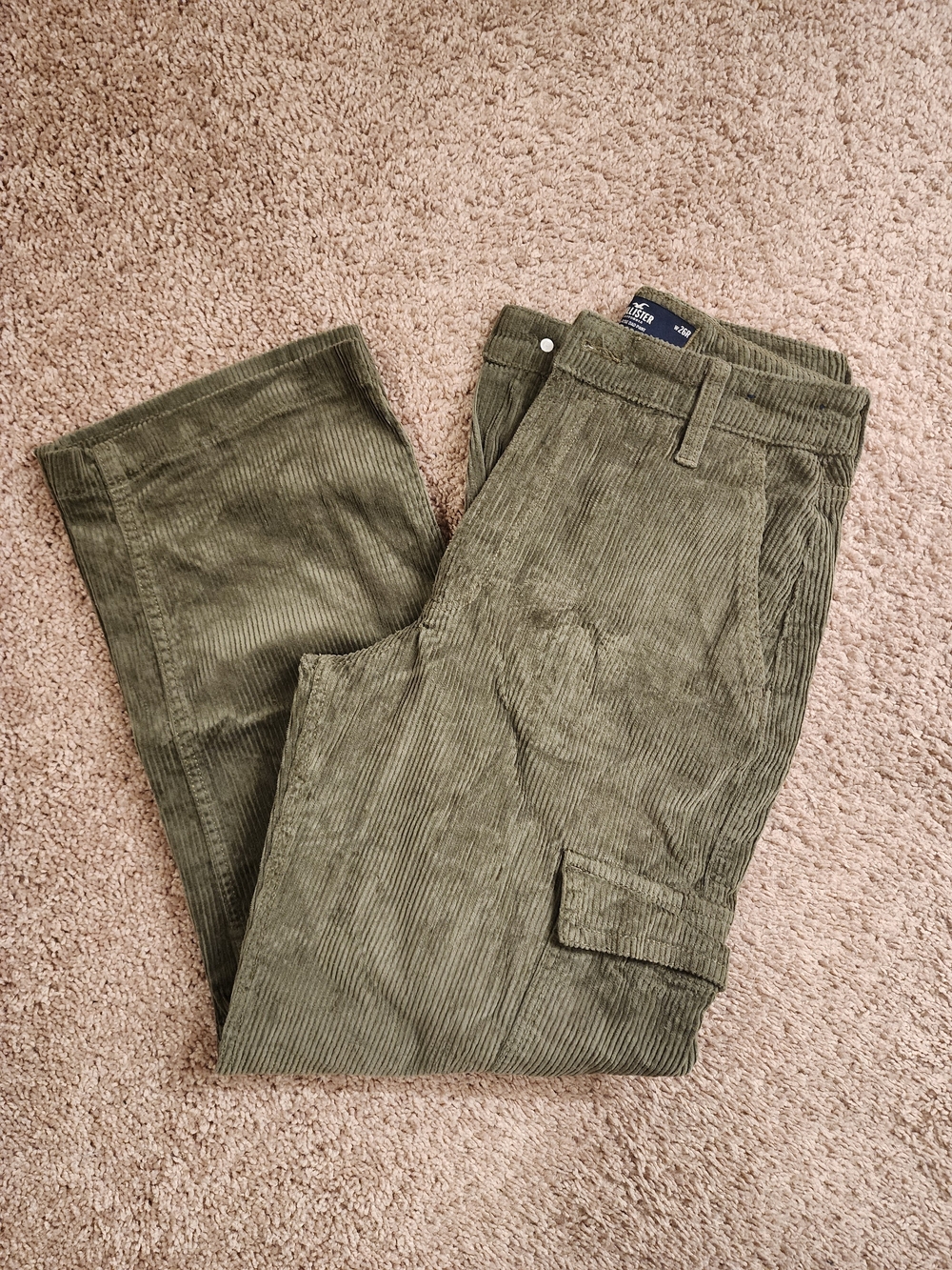 Hollister Corduroy Cargo Dad Pants